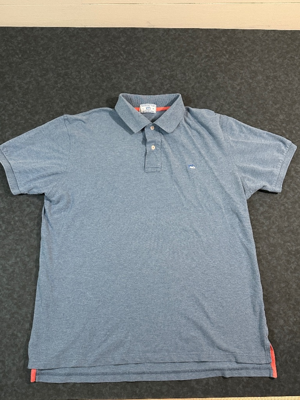 Southern Tide Skipjack Blue Heather Men's Polo Shirt Size Large